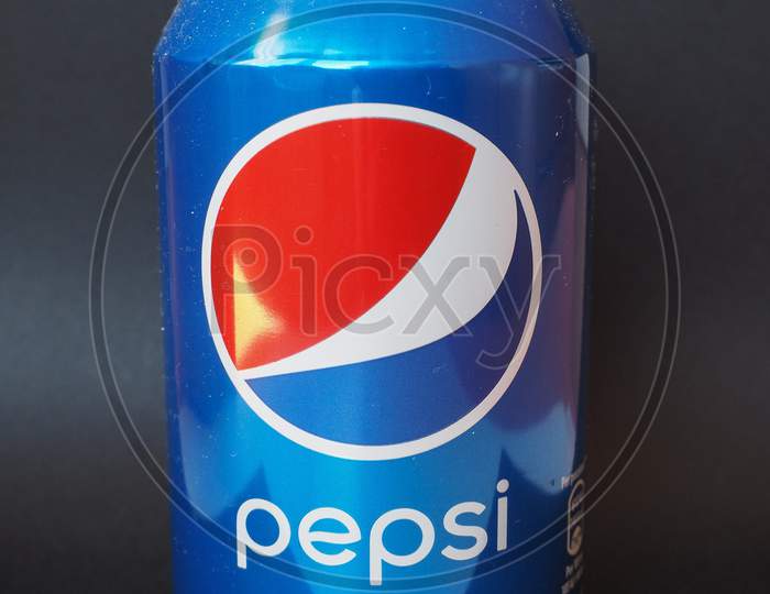 Milan, Italy - January 6, 2015: Can Of Pepsi Cola