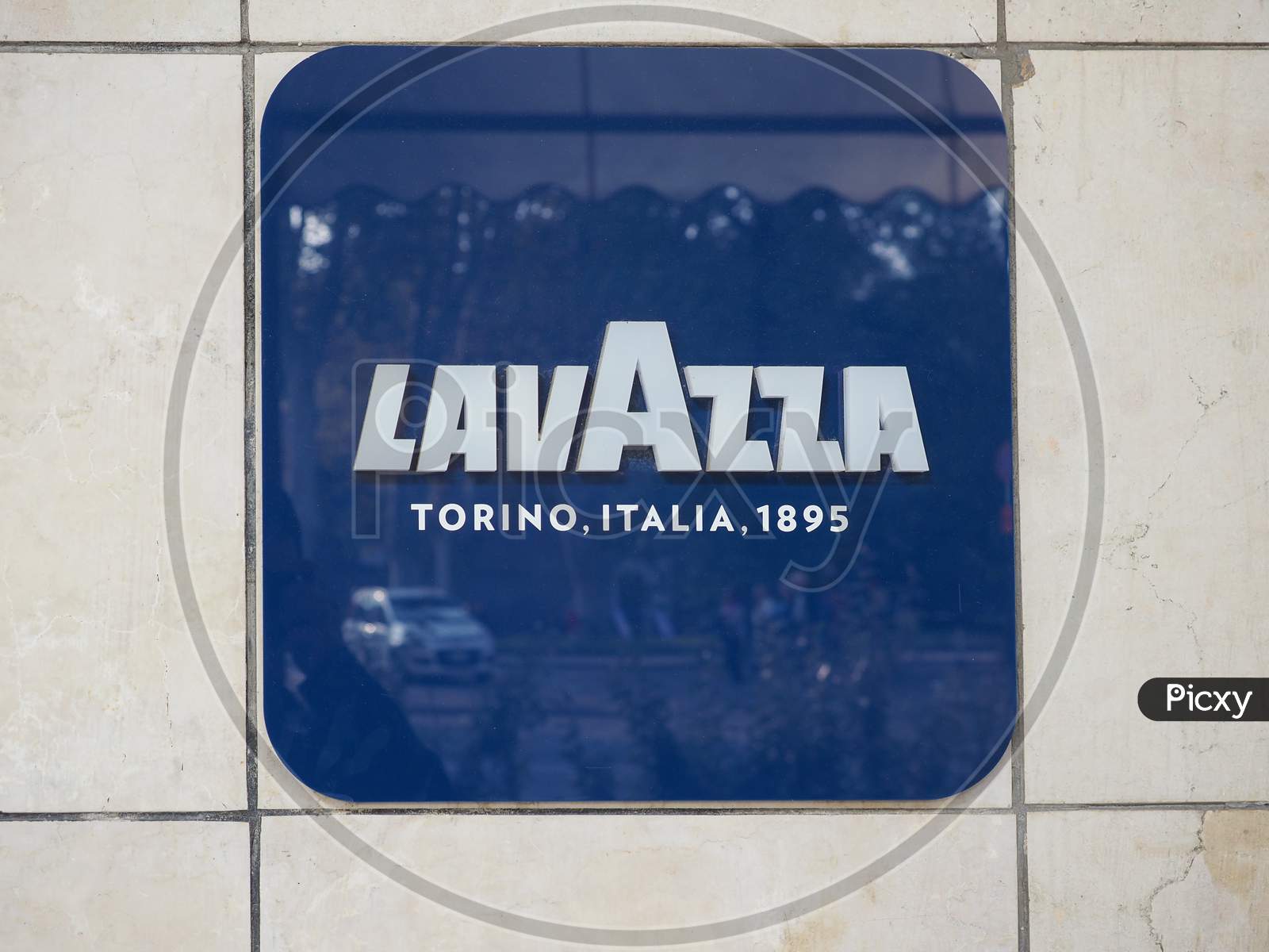 Turin, Italy - Circa October 2019: Lavazza Sign