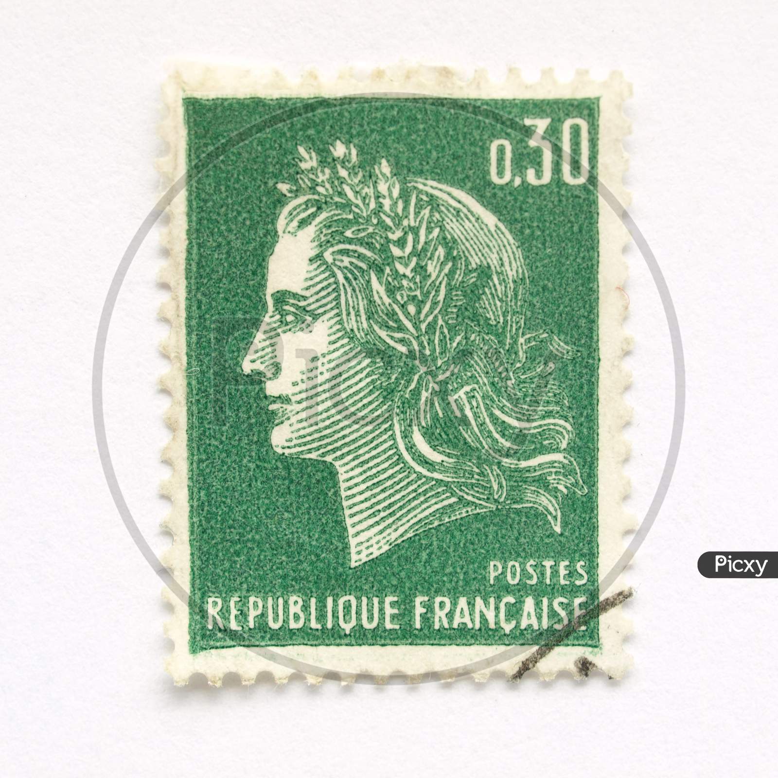 French Stamp From France (In European Union)