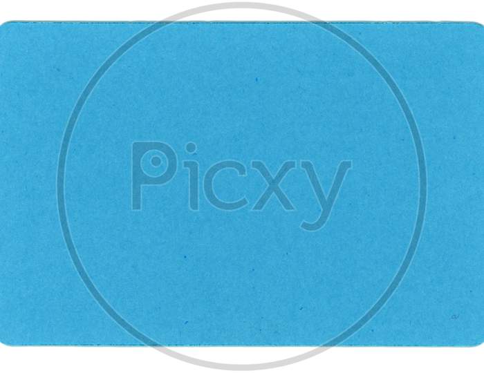 Blue Tag Label Isolated Over White
