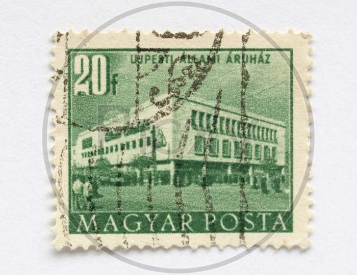 Hungarian Postage Stamp From Hungary (European Union)