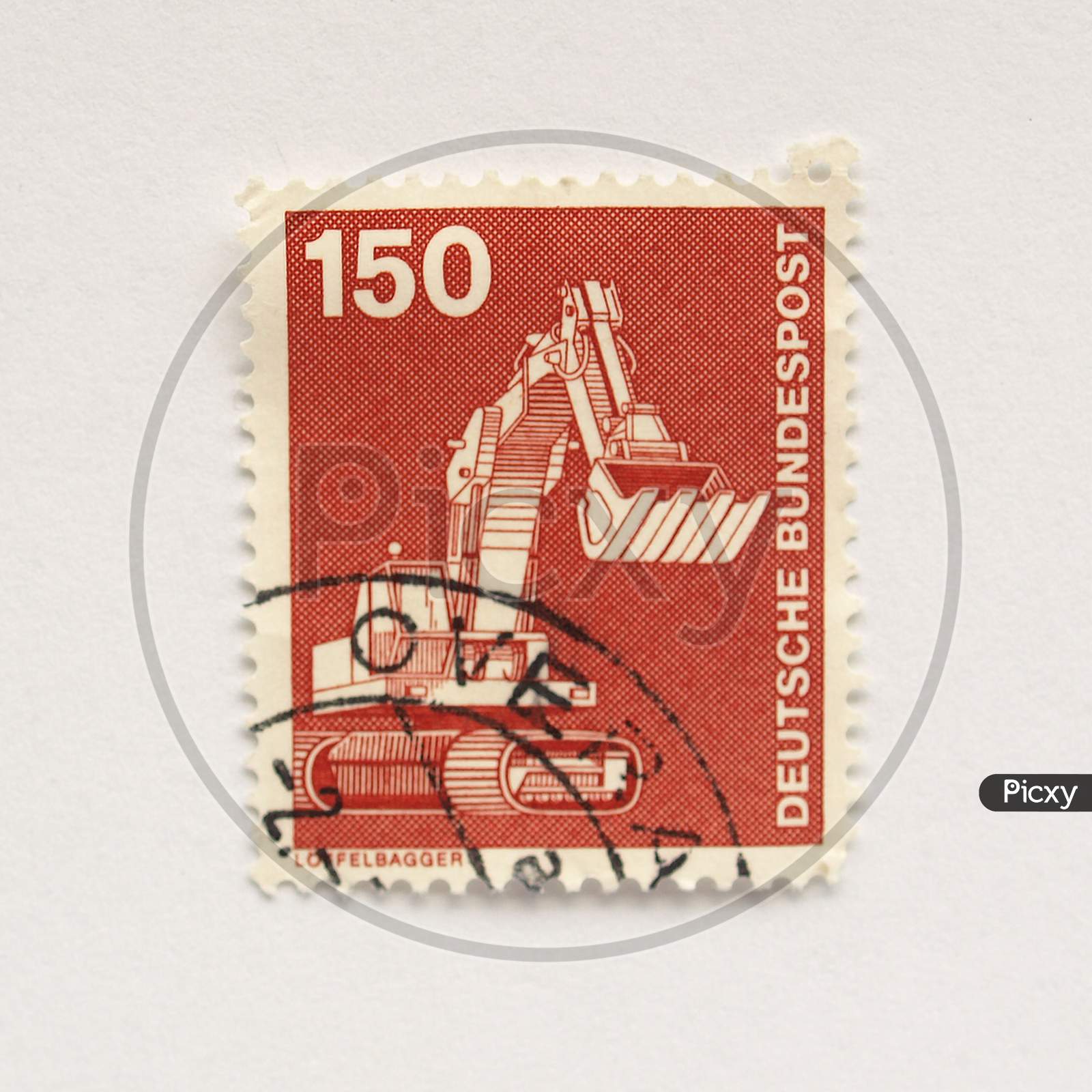 German Postage Stamp From Germany (European Union)