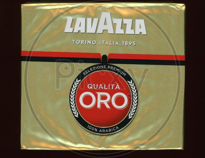 Turin, Italy - Circa September 2018: Lavazza Oro Ground Arabica Coffee
