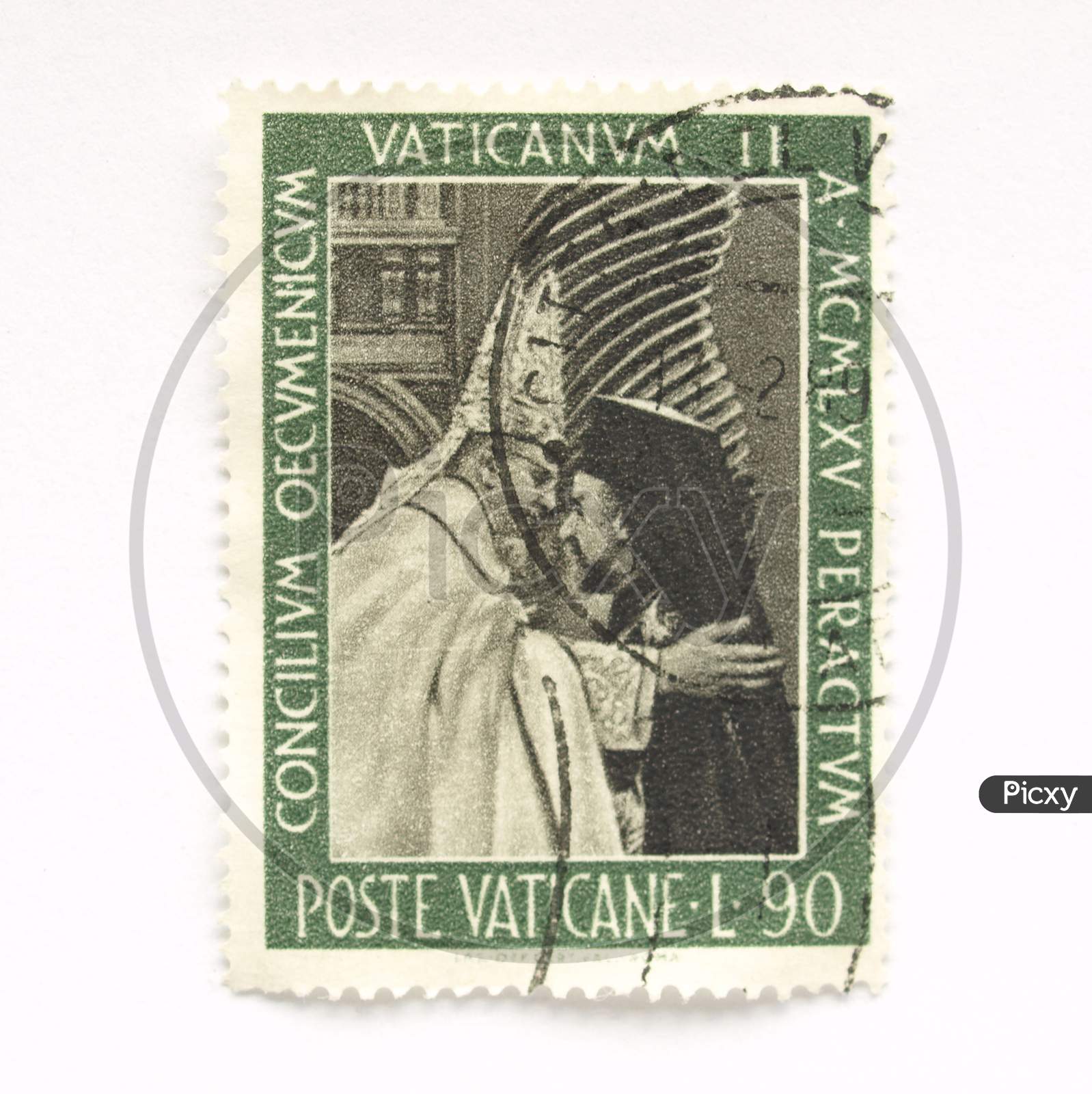 Stamp Of Vatican City (In European Union)