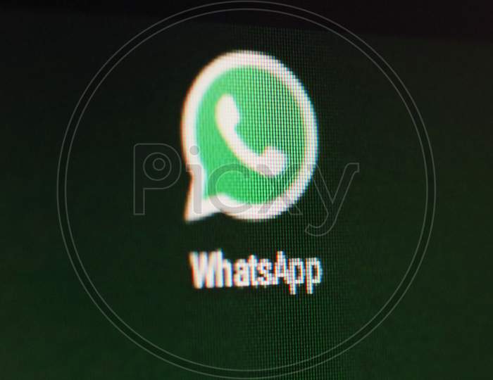 Los Angeles, Usa - Circa July 2017: Whatsapp Messenger Instant Messaging Service App For Smartphones