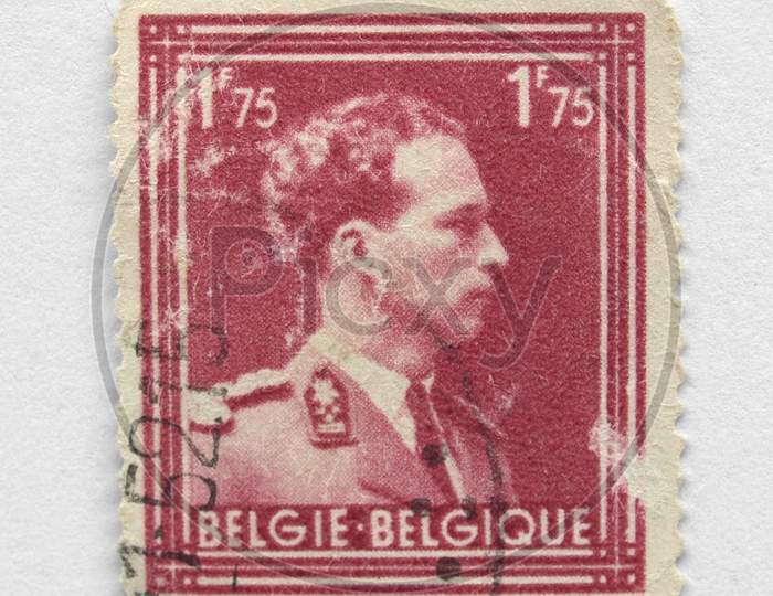 Belgian Postage Stamp From Belgium (European Union)