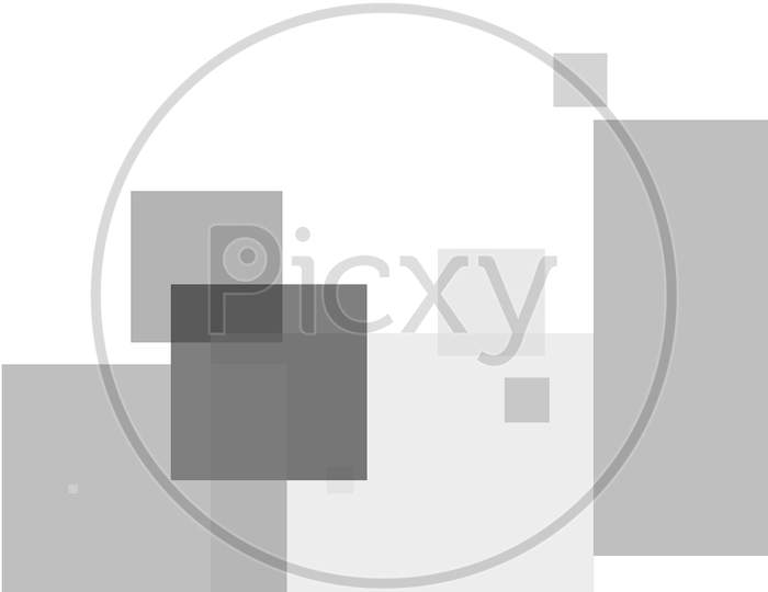 Abstract Grey Squares Illustration Background