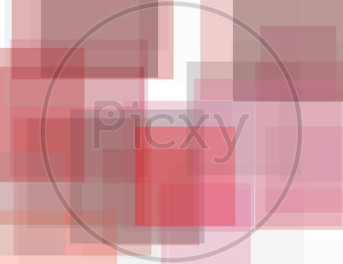 Abstract Red Grey Squares Illustration Background