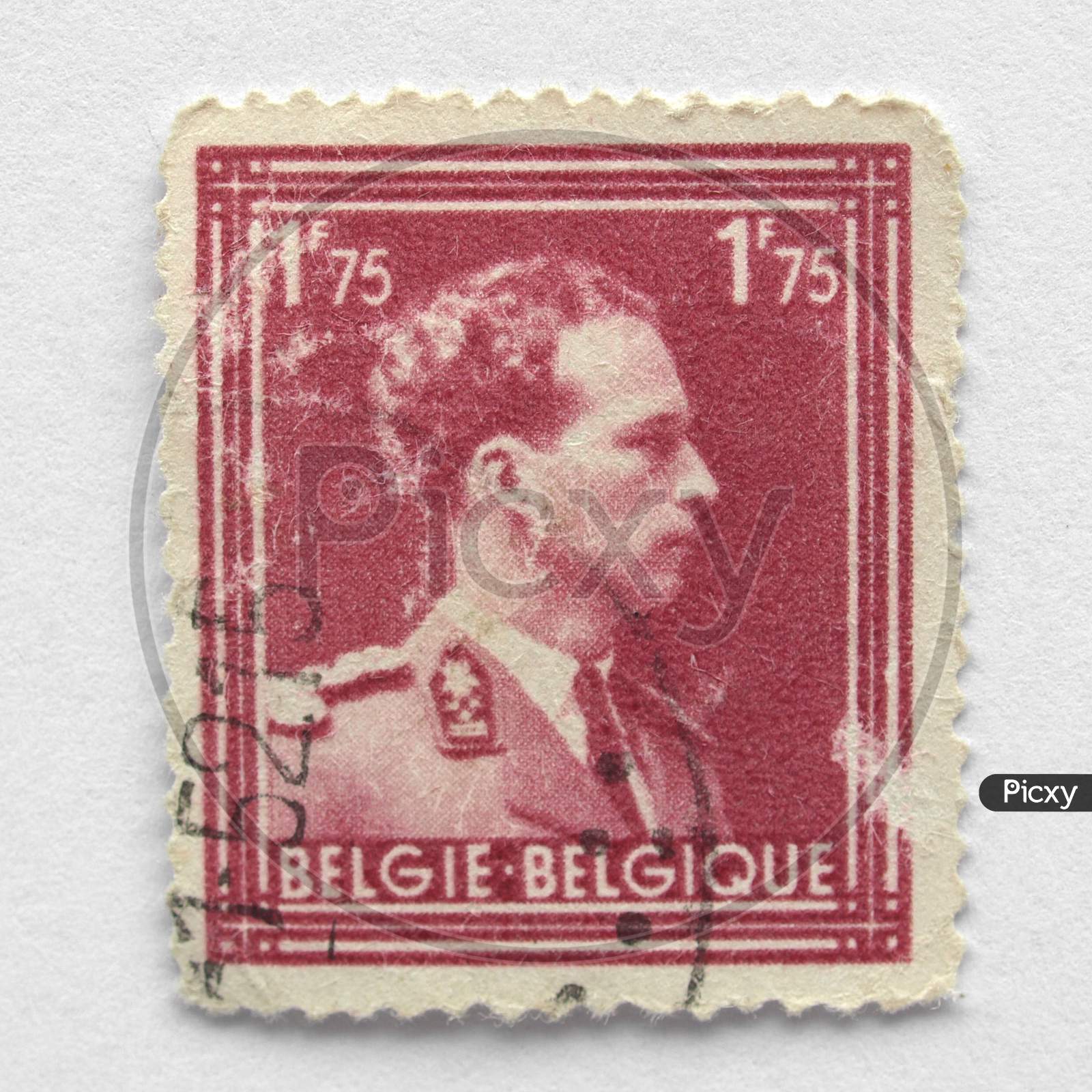 Belgian Postage Stamp From Belgium (European Union)