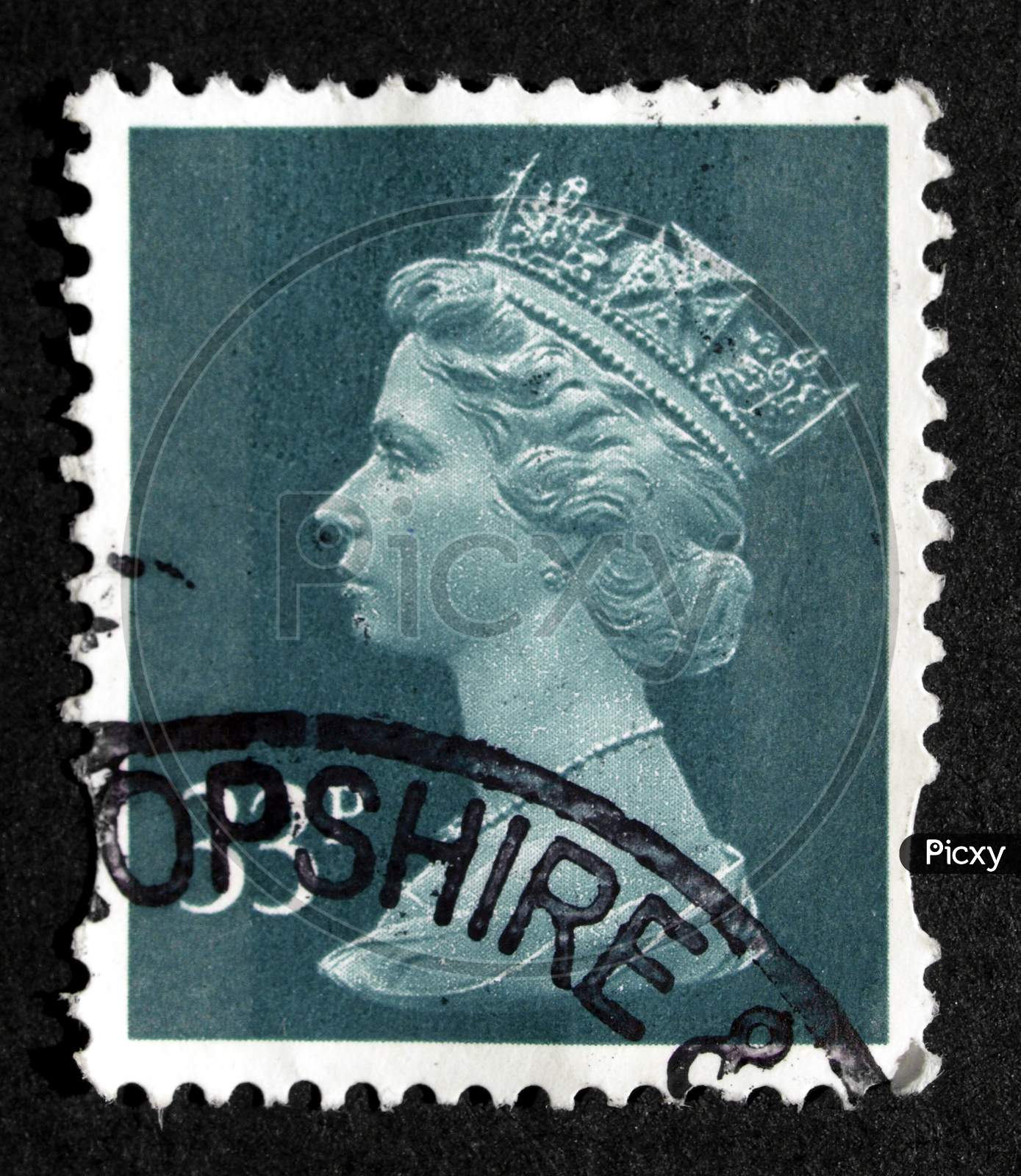 London, Uk - September 15, 2008: British Postage Stamp With Hm The Queen Elizabeth Ii