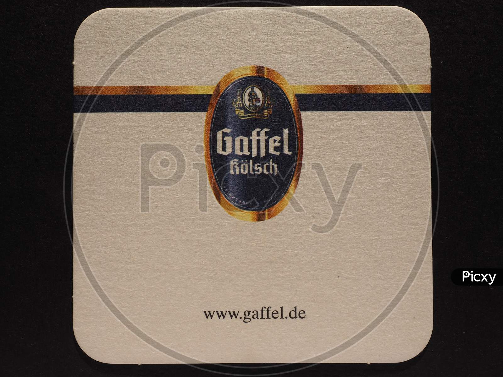 Berlin, Germany - December 11, 2014: Beermat Of German Beer Gaffel