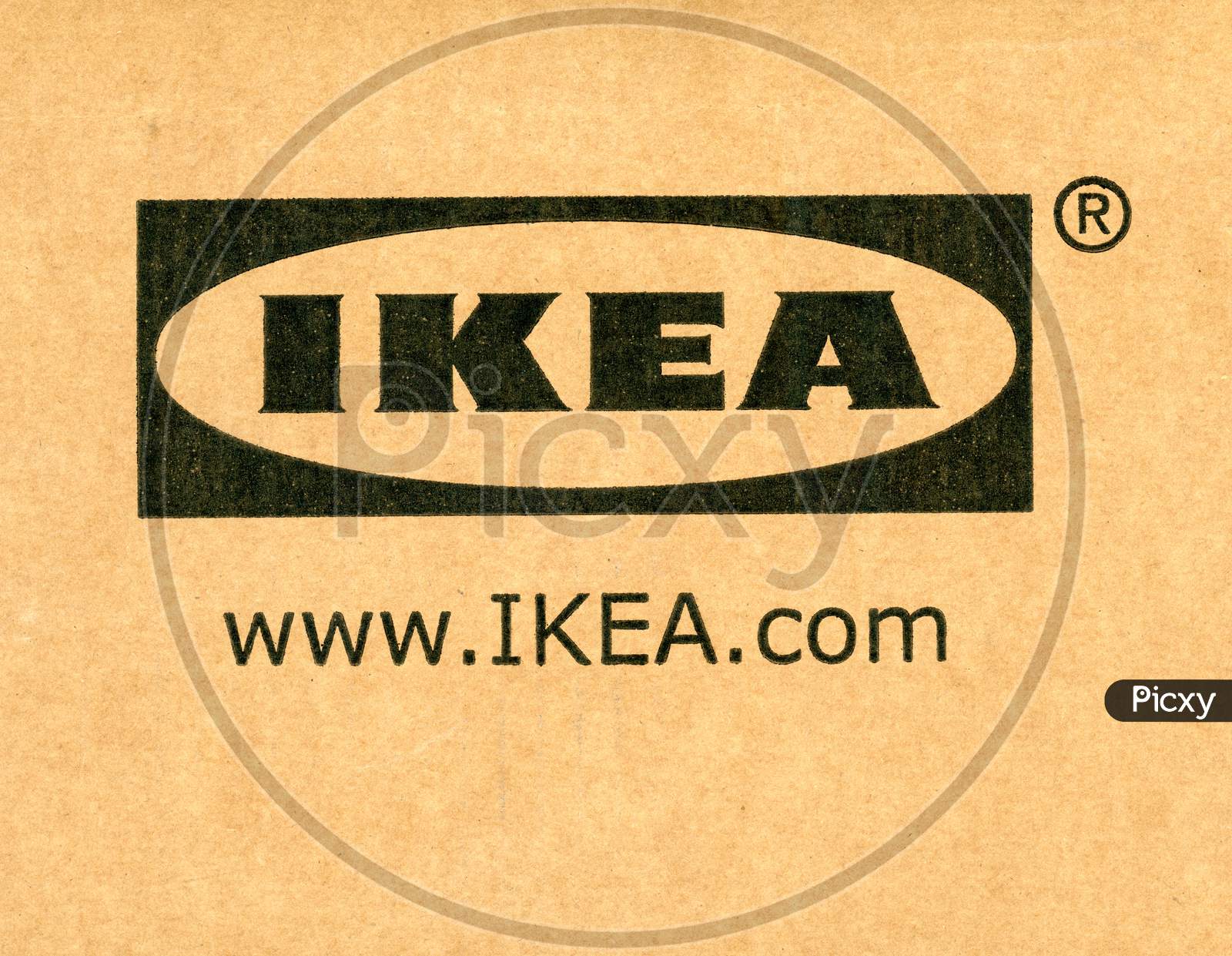 Stockholm, Sweden - Circa April 2019: Ikea Logo On A Cardboard Packet