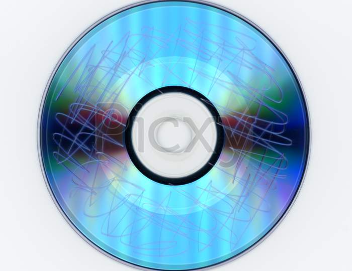 Scratched Dvd Video Disc