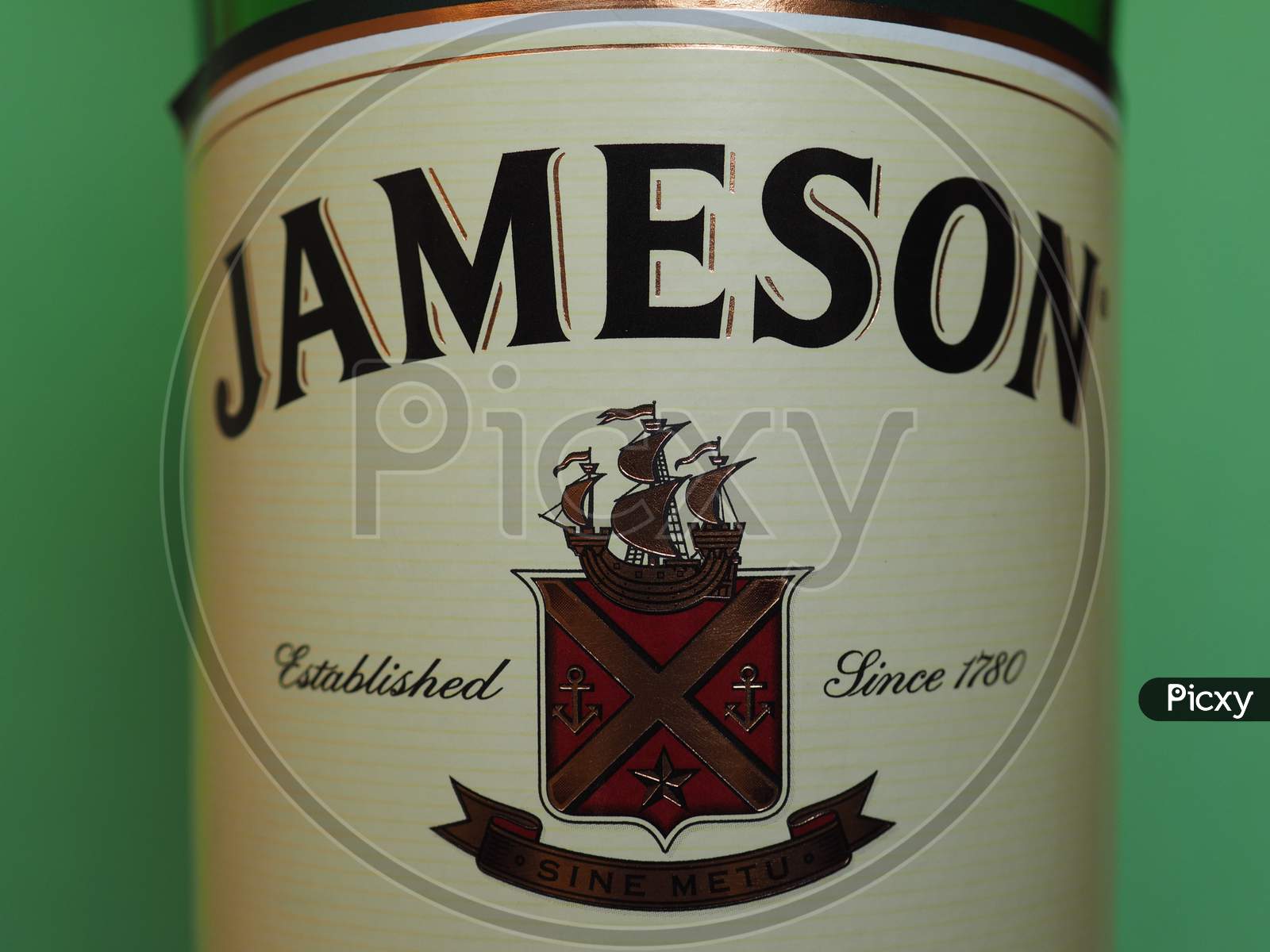 Dublin, Ireland - Circa December 2018: Jameson Irish Whiskey Bottle
