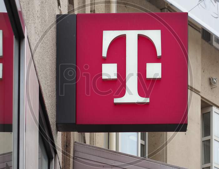 Bonn, Germany - Circa August 2019: Deutsche Telekom Sign