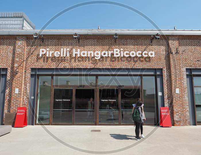 Milan, Italy - Circa April 2018: Pirelli Hangar Bicocca Centre For Contemporary Art Exhibitions