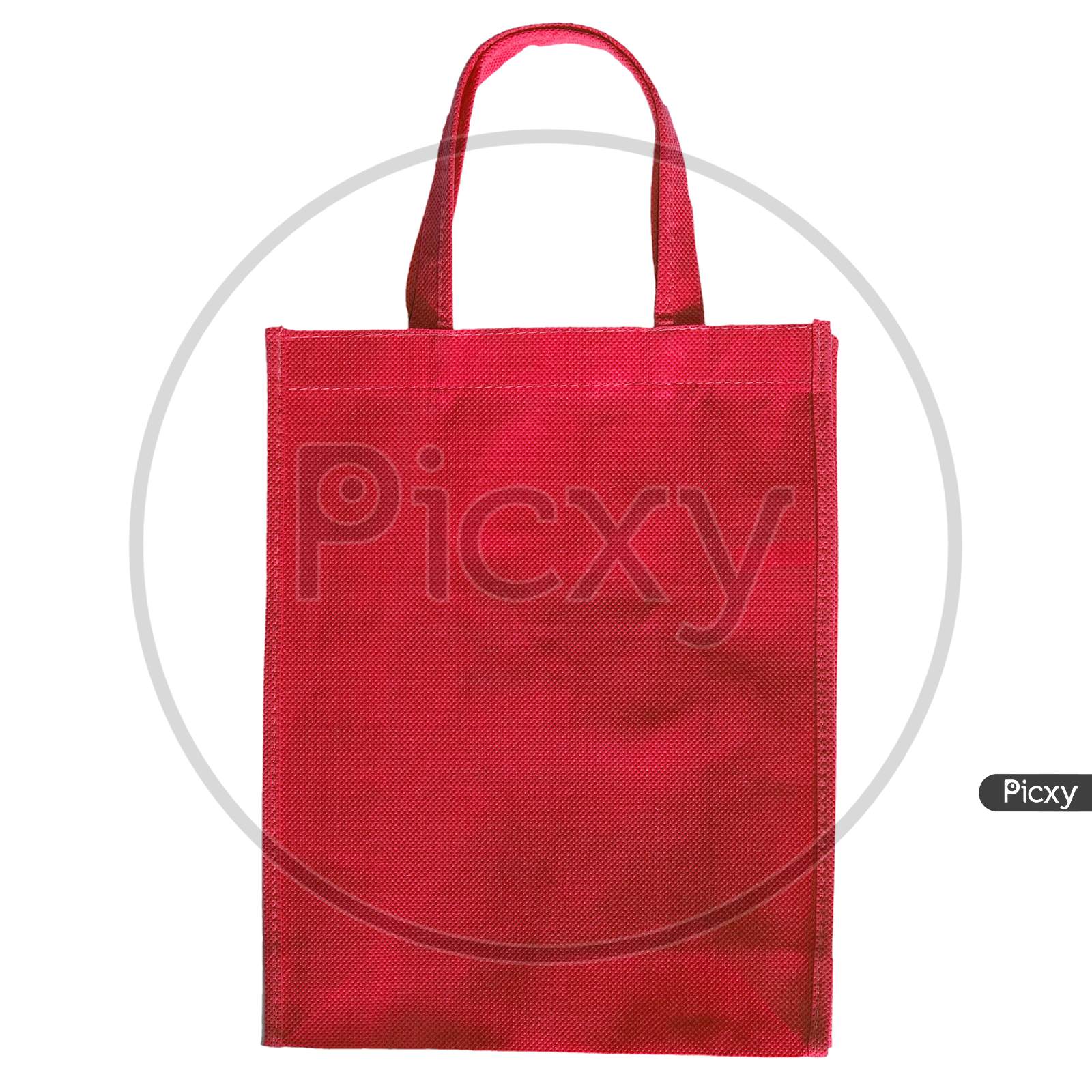 Red Bag Isolated Over White