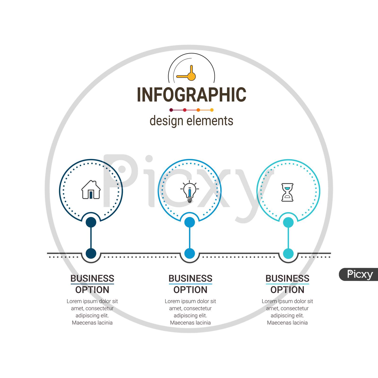 Image Of Business Data Visualization Simple Infographic Design Template Abstract Vector