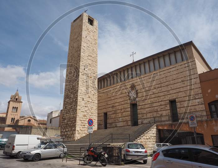 Cagliari, Italy - Circa September 2017: Church Of San Domenico