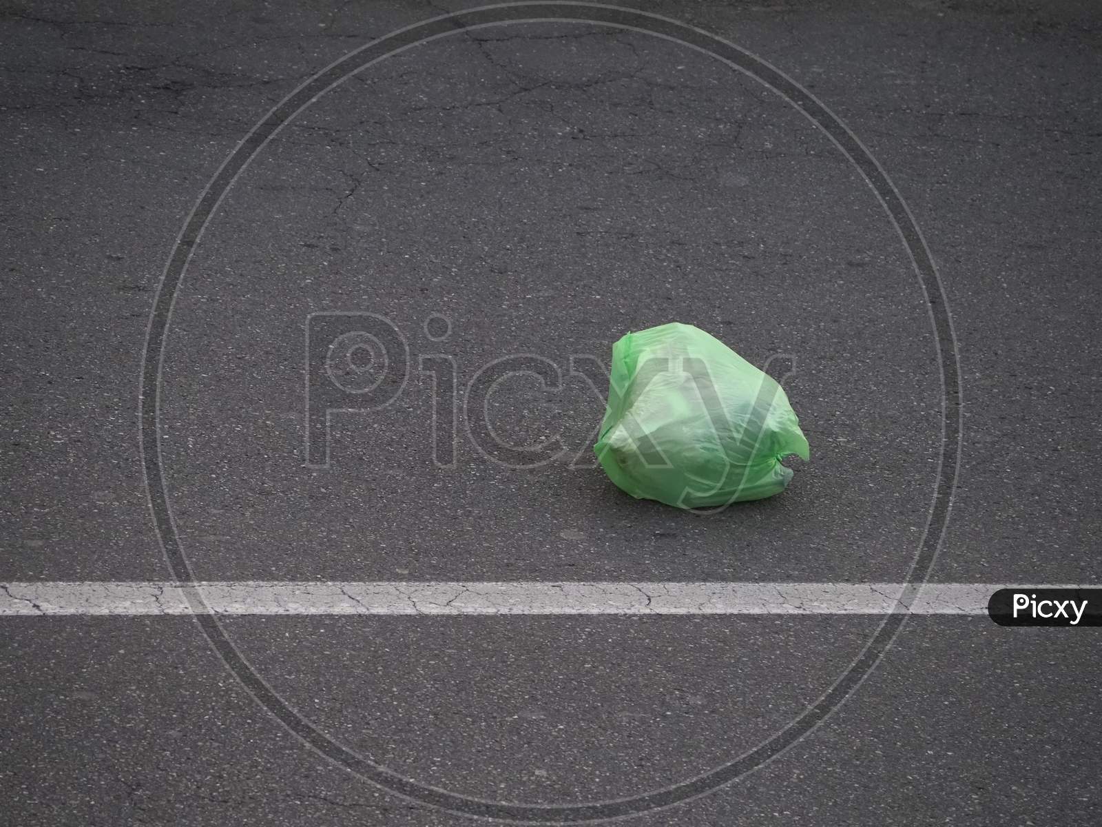 Image of Plastic Bag In The Road-EV725340-Picxy