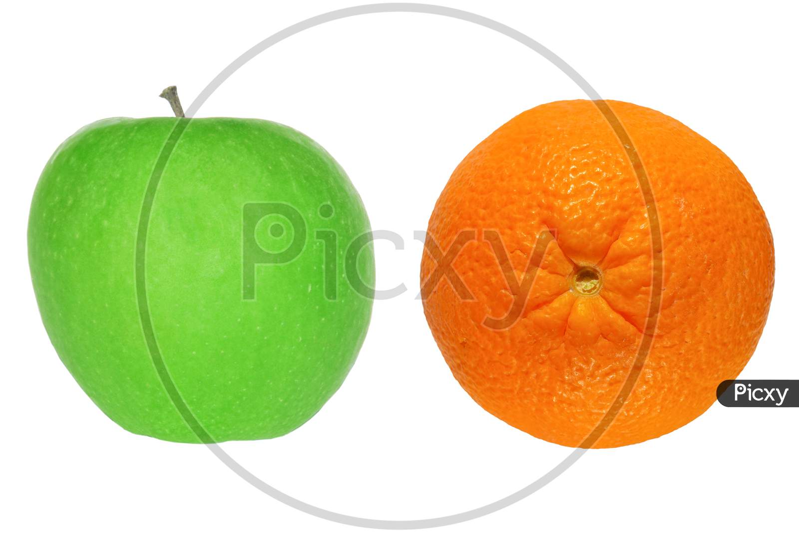 Fruits Isolated Over White