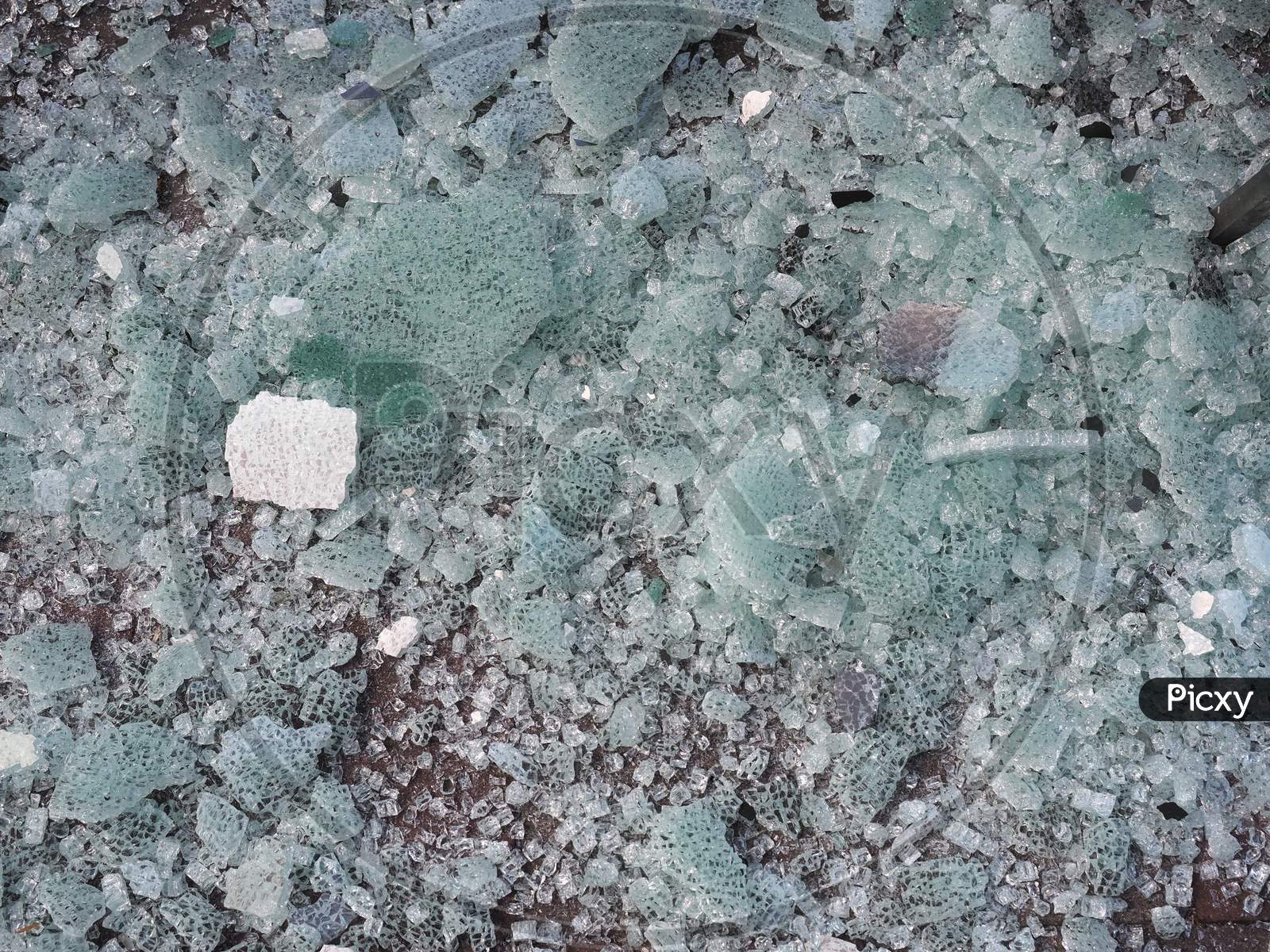 Broken Glass Texture Background