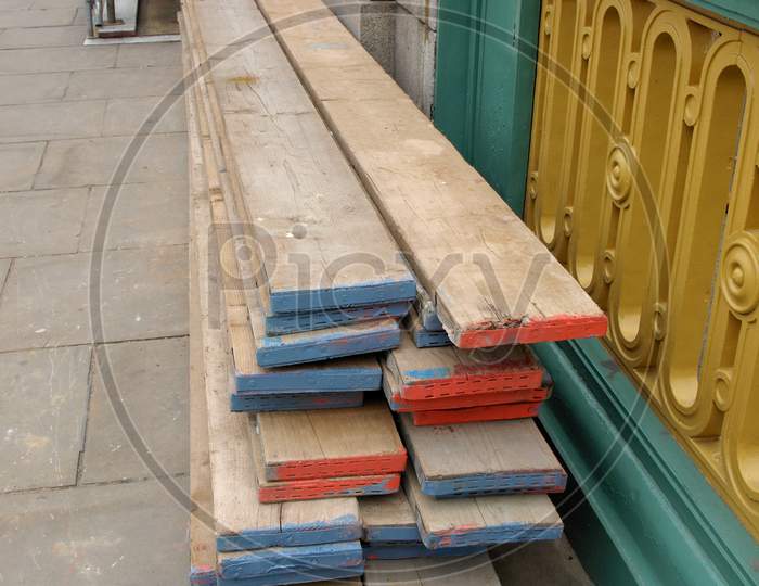 Building Site Wooden Planks