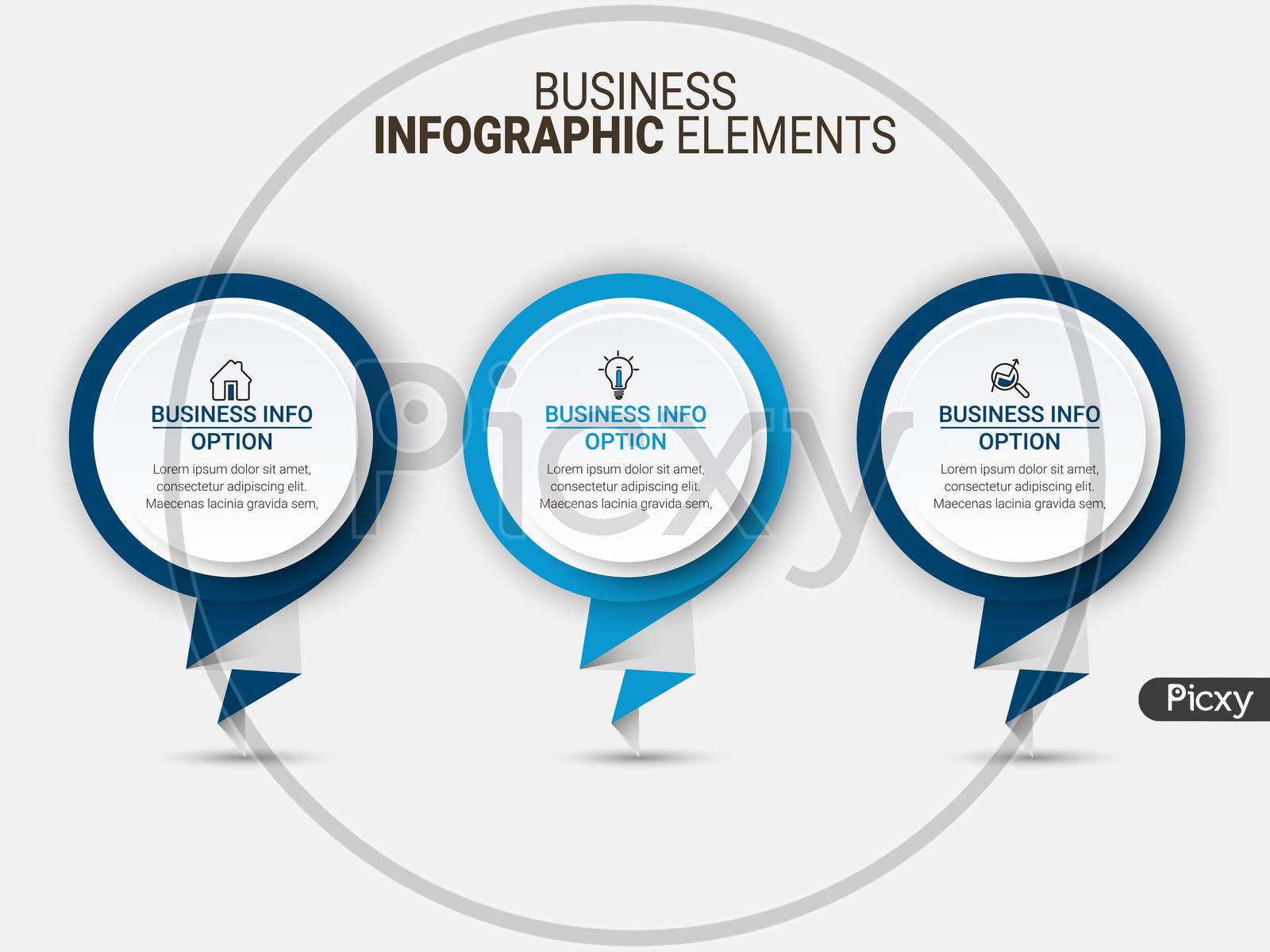 Business data visualization. Simple infographic design template. Abstract vector illustration.