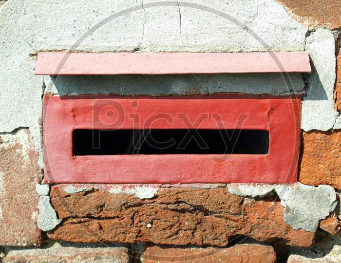 Red Old Mailbox