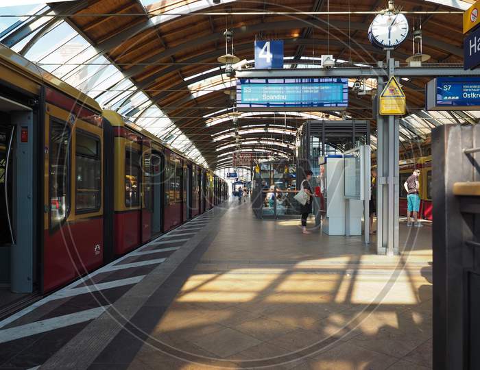 Berlin, Germany - Circa June 2019: Ostkreuz Railway Station