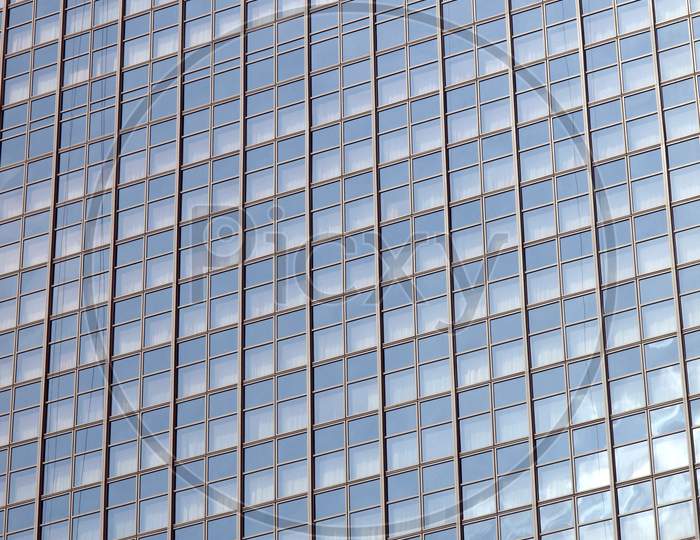 Window Cleaner On Glass Facade