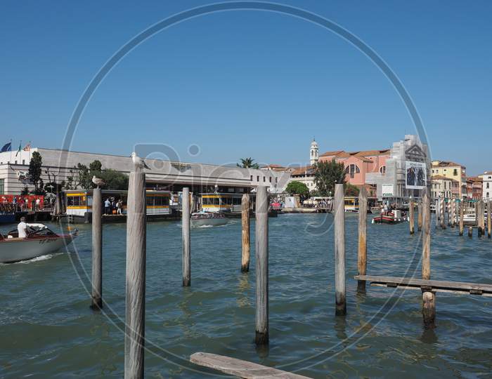 Venice, Italy - Circa September 2016: Venice Santa Lucia Railway Station
