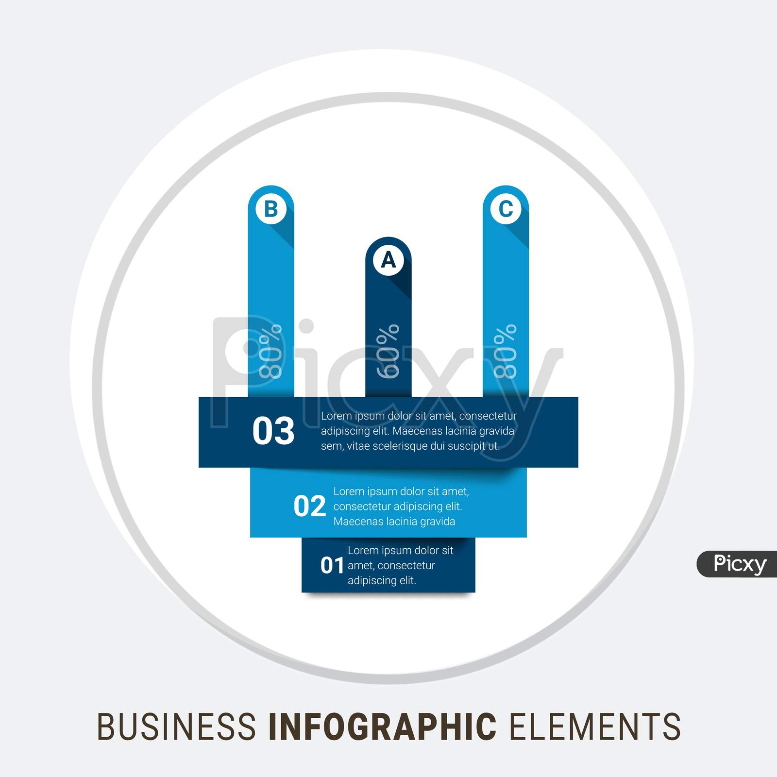 Infographic design organization chart template. Vector business template for presentation. Creative concept for infographic.
