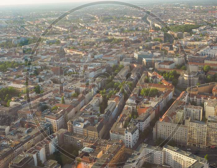 Berlin, Germany - Circa June 2019: Aerial View Of The City
