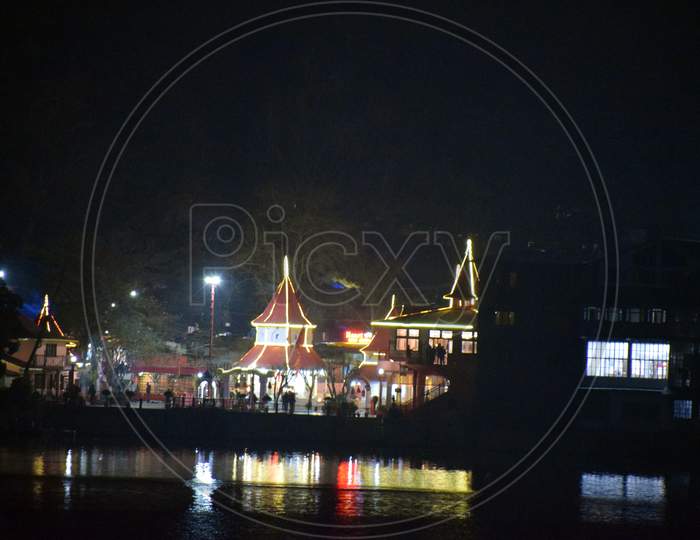 Night Picture Of Temple In Uttarakhand