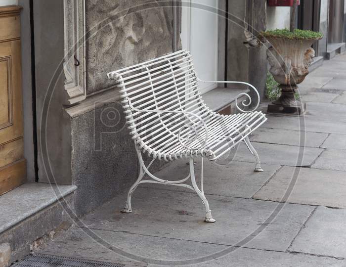 White Bench Chair