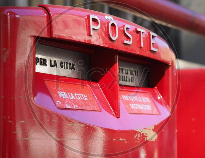 Italian Postbox (Aka Mailbox, Letterbox Or Dropbox)