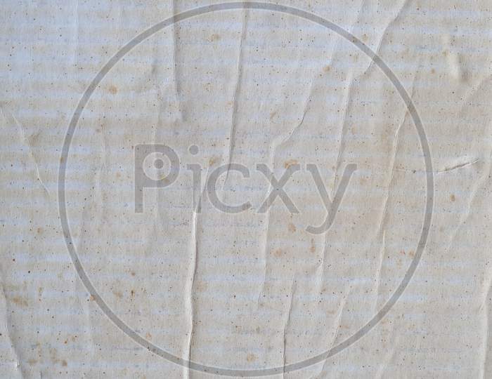 Off White Corrugated Cardboard Texture Background