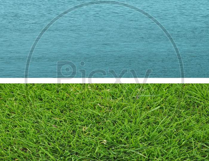 Grass And Water Background