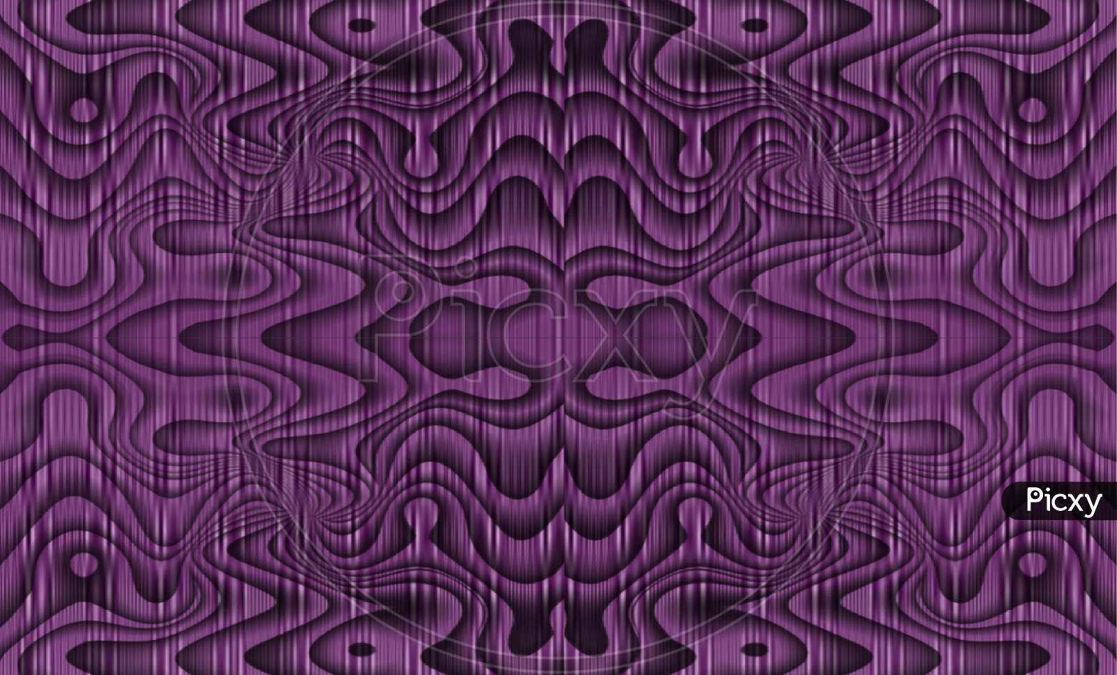 Abstract swirl pattern. Wavy blue illuminated lines, illustration. Shimmer marble background. Liquid stripy paint texture. Purple distortion 3d rendering.