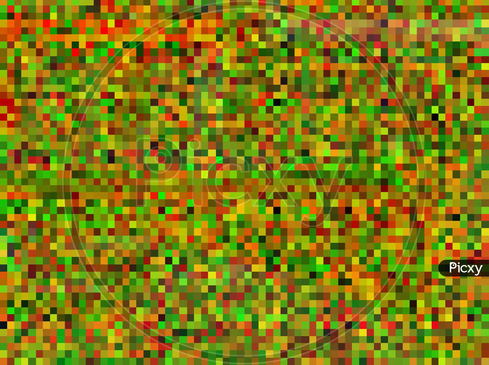Abstract Brown Green Orange And Yellow Random Noise Background