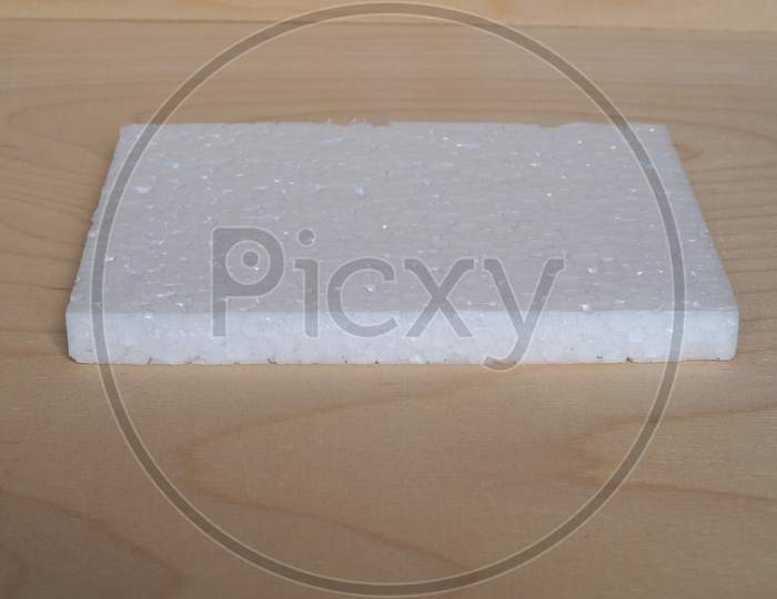White Expanded Polystyrene Plastic Texture Background