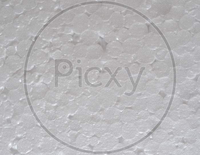 White Expanded Polystyrene Plastic Texture Background