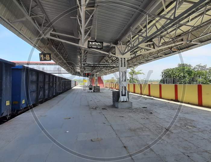 Platform of New Bongaigaon Railway Station