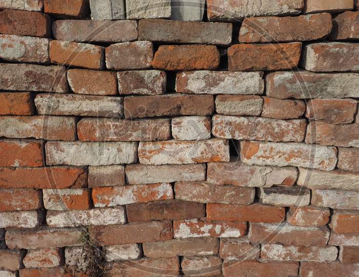 Ancient Brick Wall Background