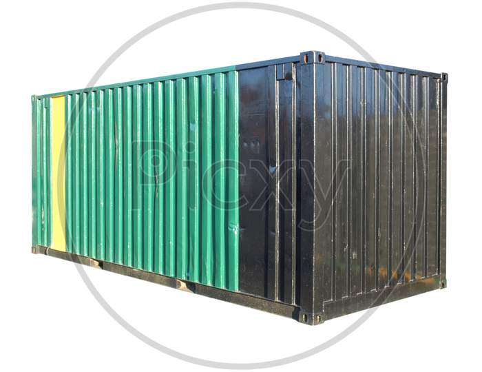 Container Isolated Over White