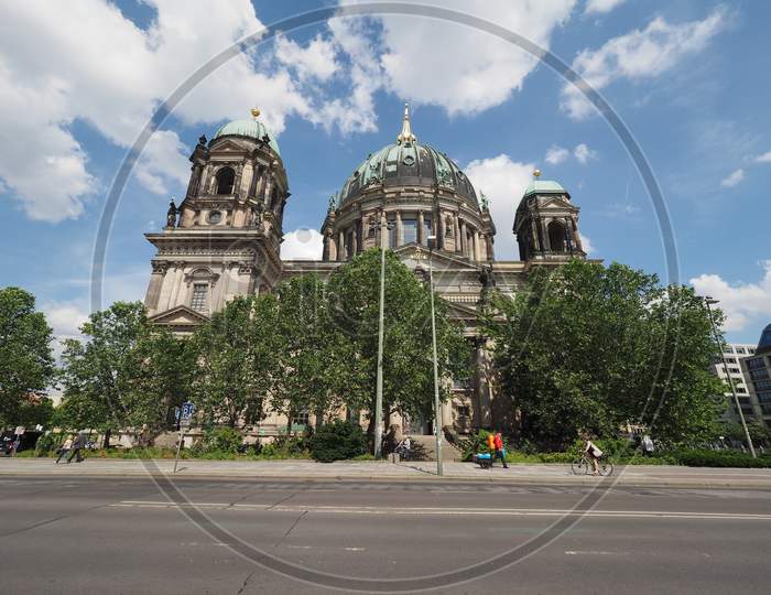Berlin, Germany - Circa June 2016: Berliner Dom Meaning Berlin Cathedral Church