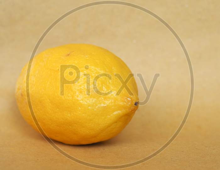 Lemon Fruit Food With Copy Space