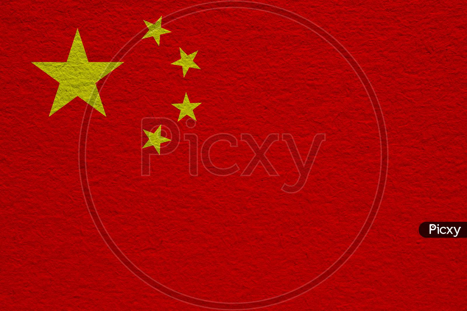 Chinese Flag Of China Paper Texture