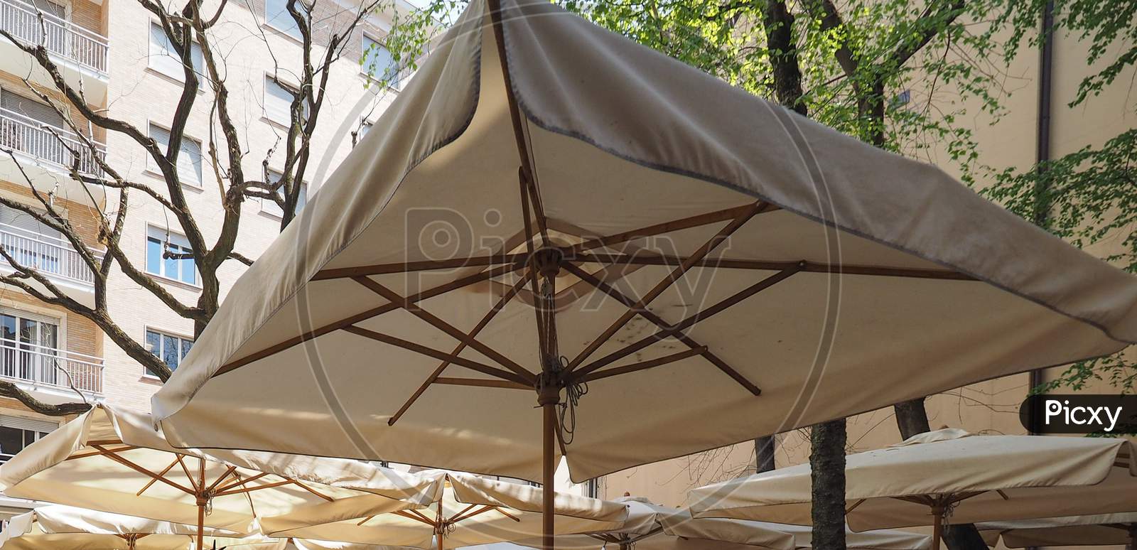 Sun Umbrella In Alfresco Bar
